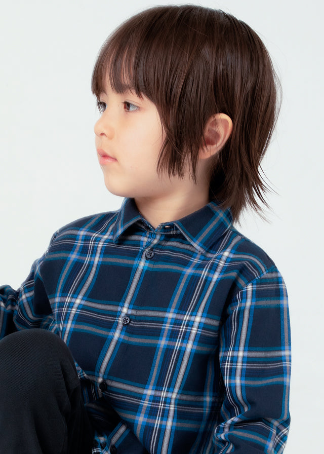 L/s checked shirt