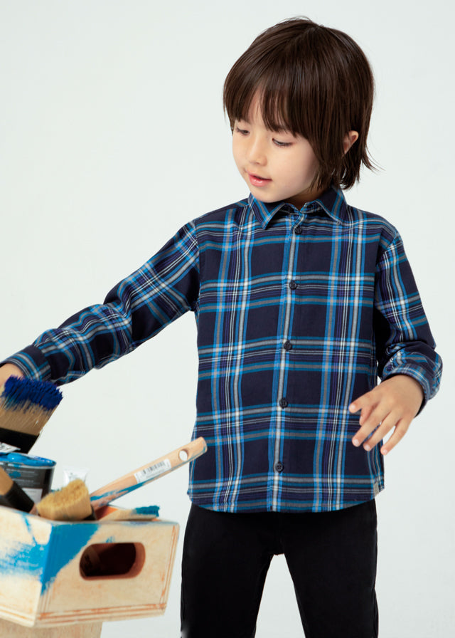 L/s checked shirt