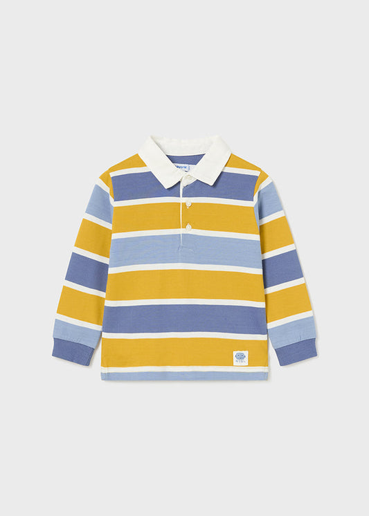 L/s stripes polo