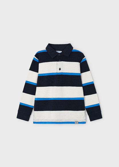 L/s stripes polo