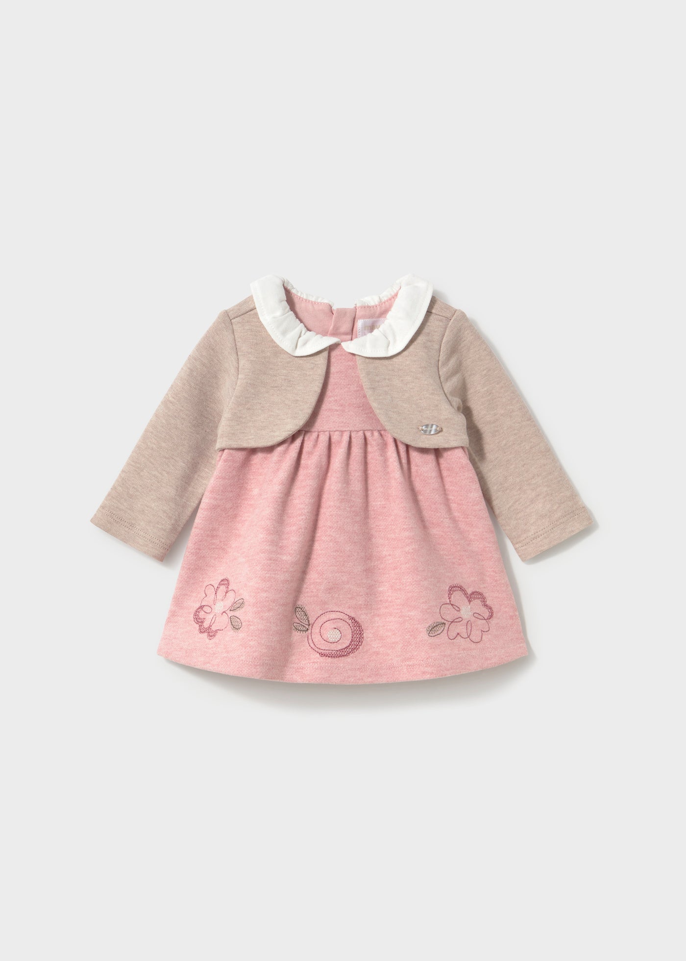 Dress with knit cardigan 02817-092