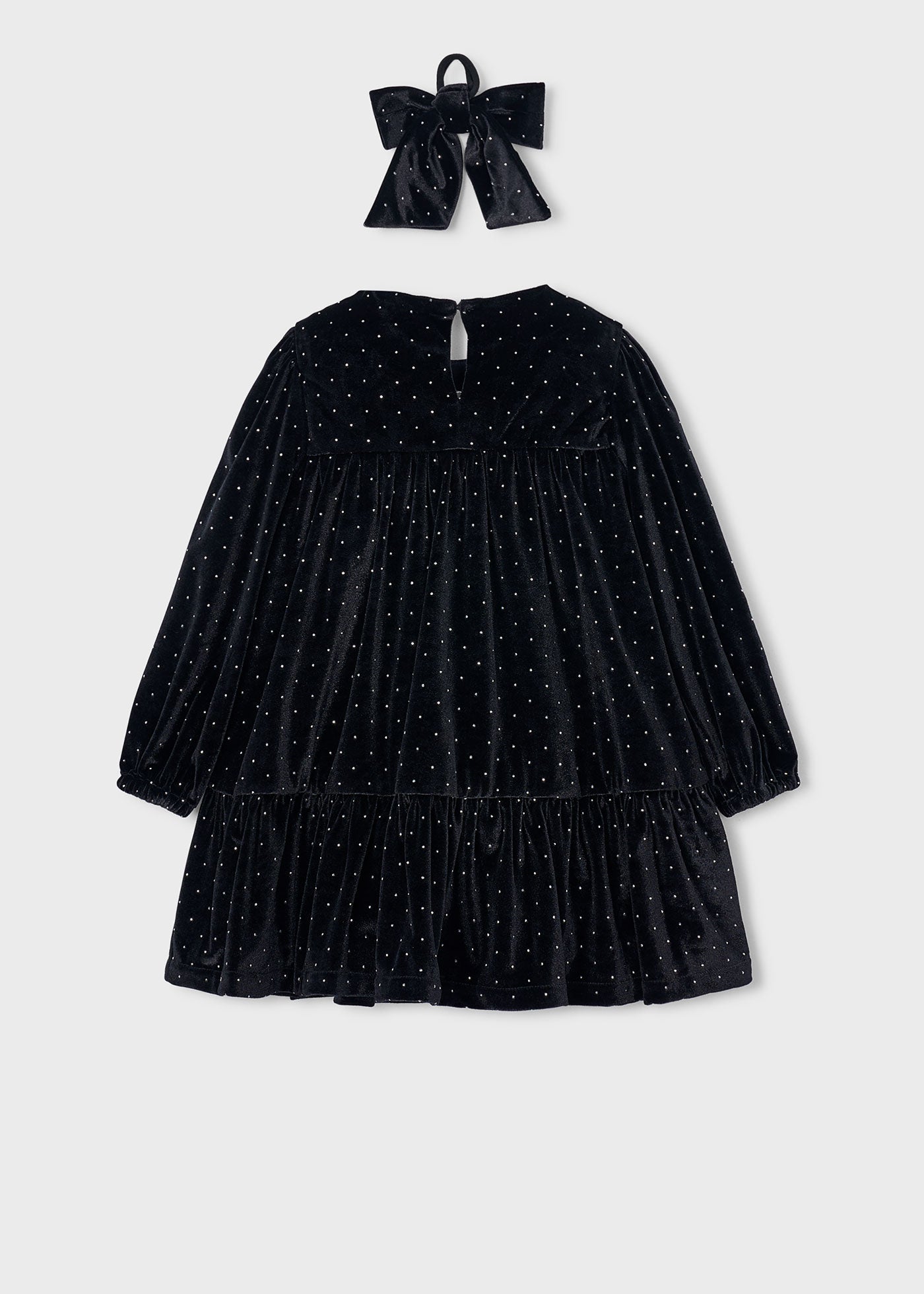 Velvet dress with hair tie 04930-042