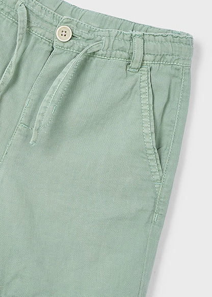 Linen bermuda shorts