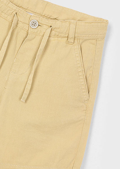 Linen bermuda shorts