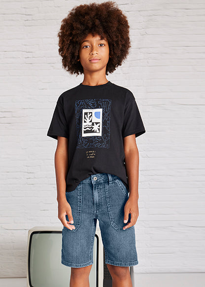 Denim bermuda