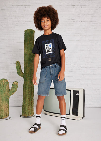 Denim bermuda