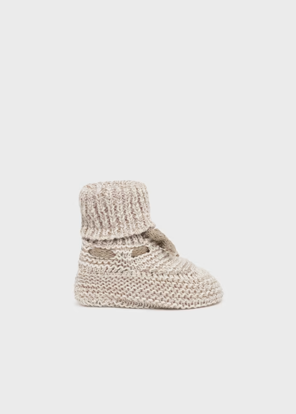 Knit booties