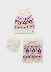 Hat-scarf & mittens set