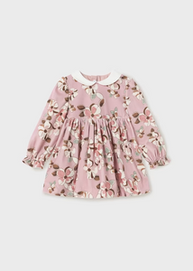 Printed velvet dress