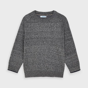 Basic cotton sweater w/round