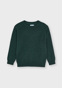 Basic cotton sweater w/round