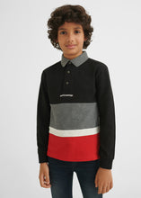 Load image into Gallery viewer, L/s colorblock polo
