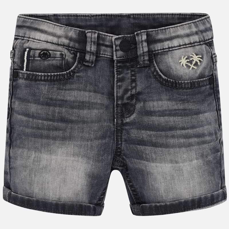 Soft denim bermuda