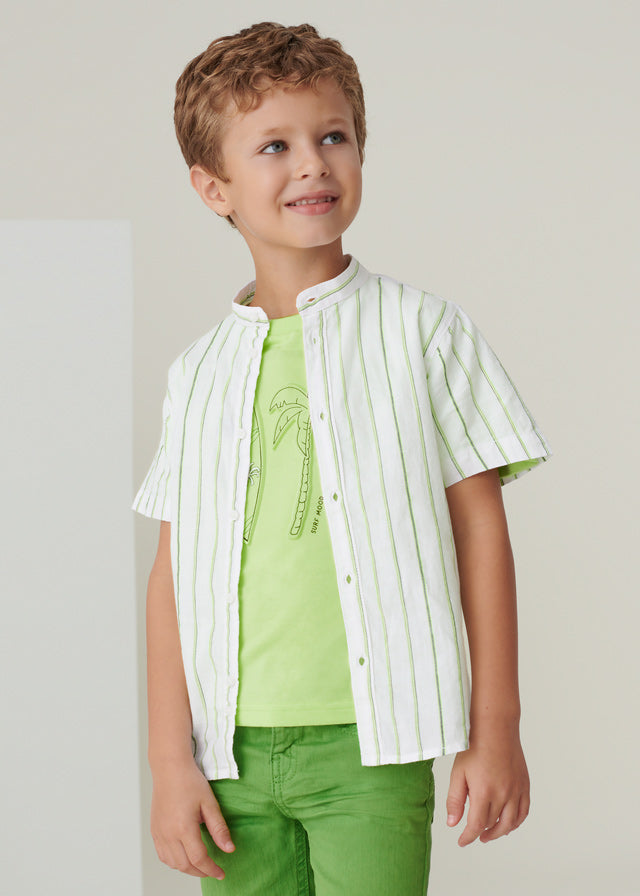 Stripes short sleeved shirt