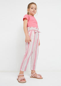 Striped long trousers