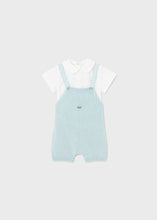 Load image into Gallery viewer, Knit dungarees set
