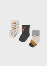 Load image into Gallery viewer, Baby 3 pack socks organic cotton
