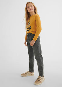 Slouch denim trousers