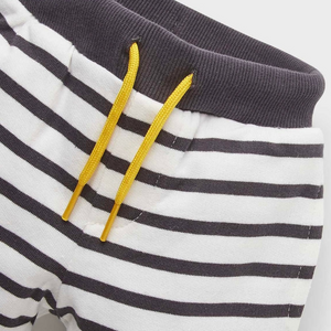 Striped knit bermuda