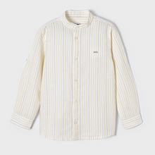 Load image into Gallery viewer, L/s mao linen shirt
